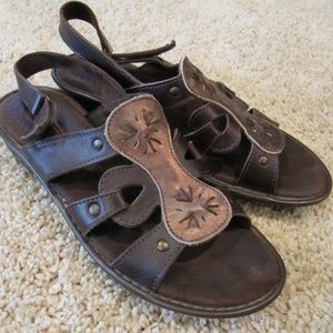 Flyflot brown open toe sandals